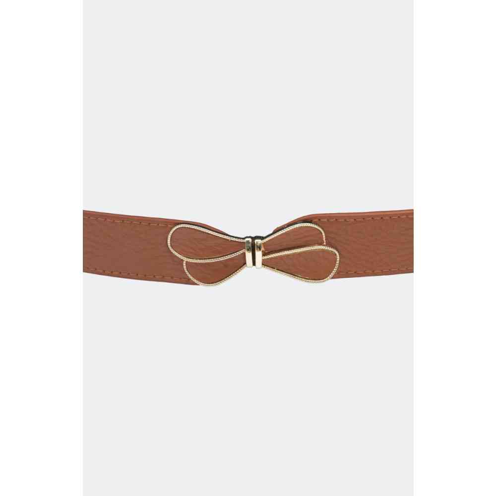 Voodoo Vixen - Butterfly Buckle Elasticated Taille riem - Bruin